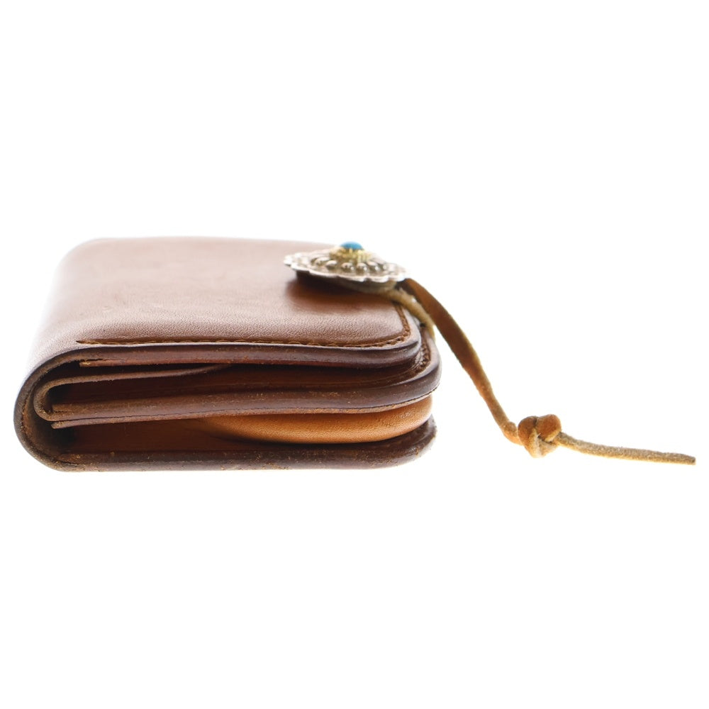 goro's(ゴローズ) 金縄ターコイズ付き フラワーコンチョ付き 角型小銭