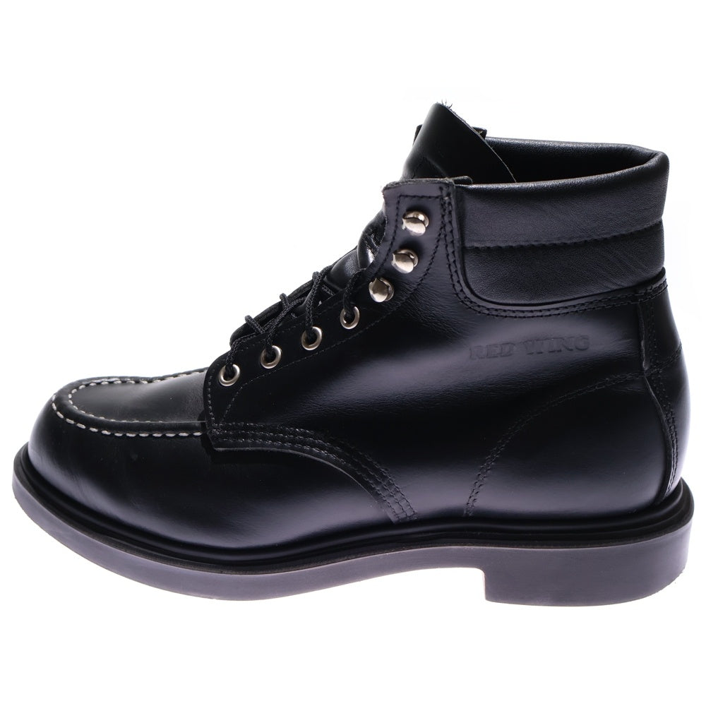 RED WING(レッド ウイング) 8133 SUPERSOLE 6INCH MOC TOE BOOTS スーパーソール モックトゥ ハイカット ブーツ US8.5/26.5cm ブラック