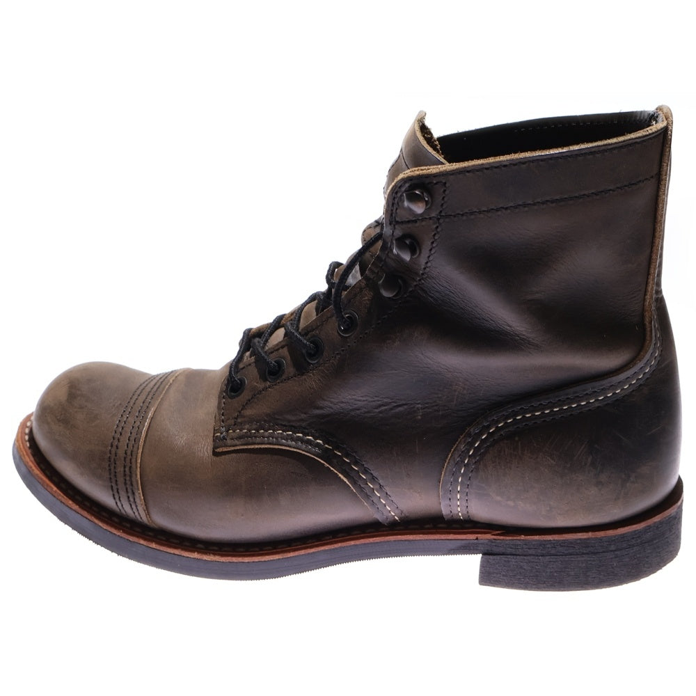 RED WING(レッド ウイング) 8086 IRON RANGE アイアンレンジ レンジャー レザーブーツ ハイカットシューズ カーキ US7/25cm