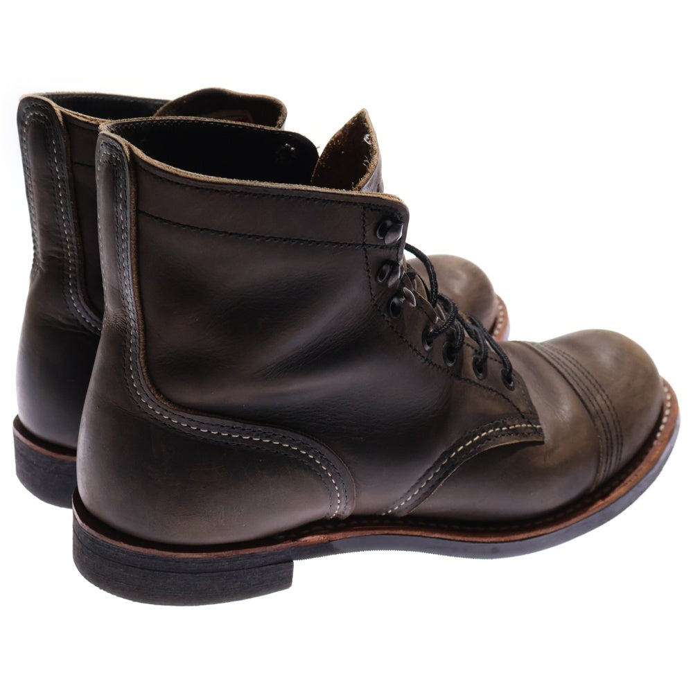 RED WING(レッド ウイング) 8086 IRON RANGE アイアンレンジ レンジャー レザーブーツ ハイカットシューズ カーキ US7/25cm