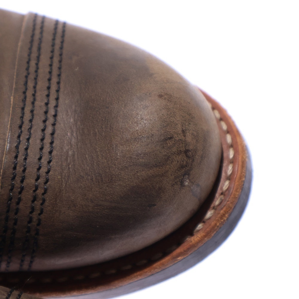 RED WING(レッド ウイング) 8086 IRON RANGE アイアンレンジ レンジャー レザーブーツ ハイカットシューズ カーキ US7/25cm