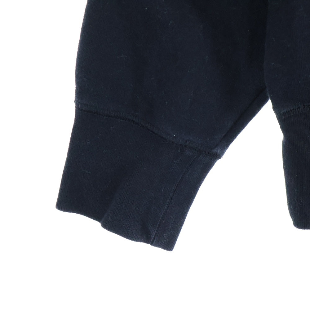 CABANE de ZUCCa(カバンドズッカ) ジップアップパーカー フーディー スウェット ブラック