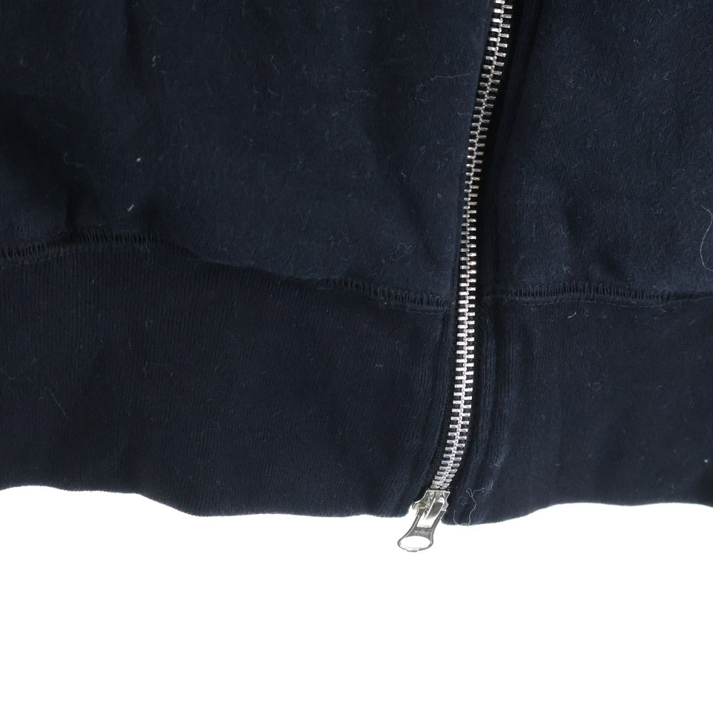 CABANE de ZUCCa(カバンドズッカ) ジップアップパーカー フーディー スウェット ブラック