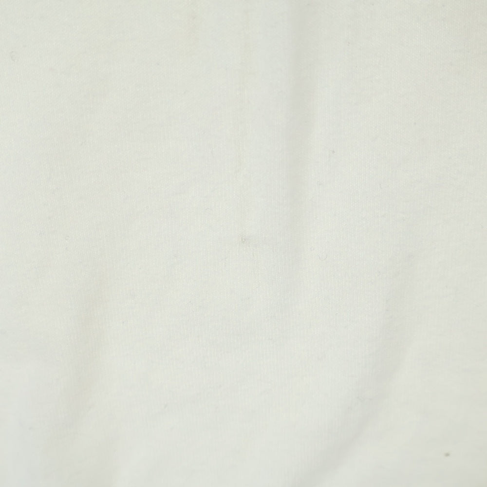 NO BRAND(ノーブランド) BIAS バイアス フロントスカルプリント 七分丈Tシャツ カットソー ホワイト
