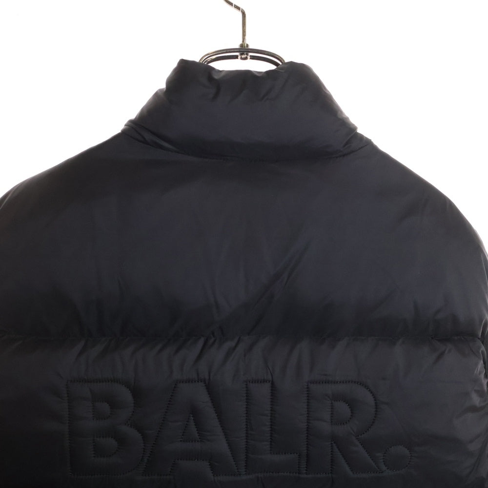 BALR.(ボーラー) フロントロゴプレート ナイロン ダウンベスト ジャケット ブラック