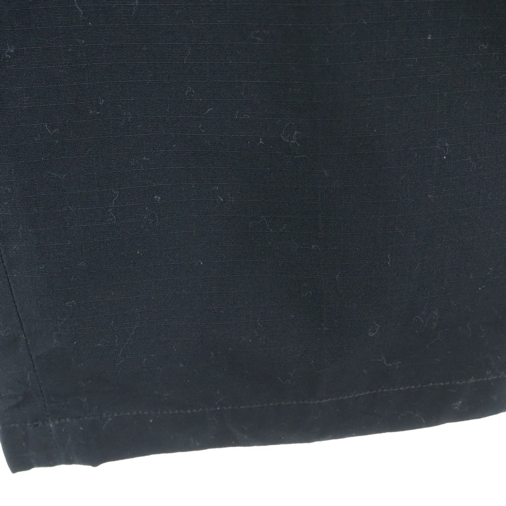 NUMBER (N)INE(ナンバーナイン) リップストップ ドローストリング コットン テーパードパンツ ブラック