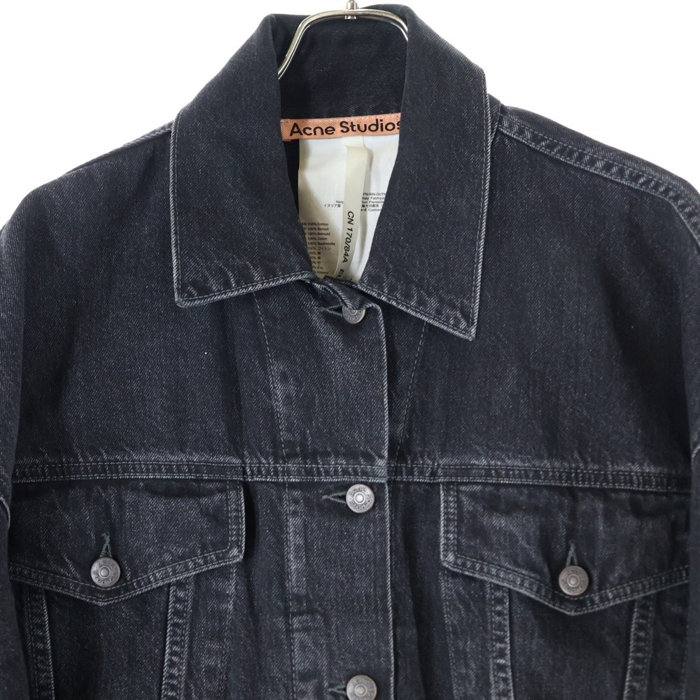 Acne Studios(アクネ ストゥディオズ) リラックス クロップドフィット マルチポケット デニムジャケット ブラック A90585