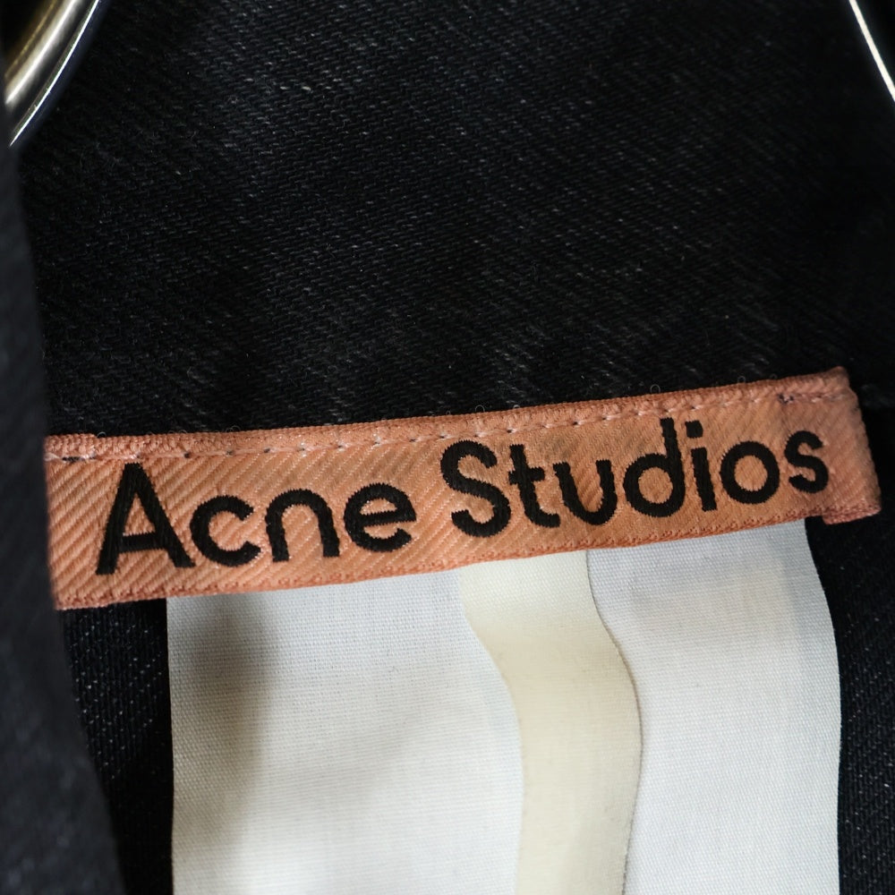 Acne Studios(アクネ ストゥディオズ) リラックス クロップドフィット マルチポケット デニムジャケット ブラック A90585