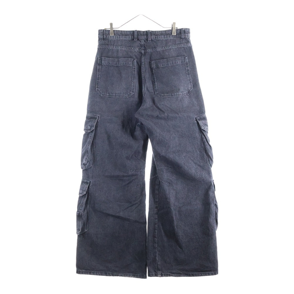 DIESEL(ディーゼル) D-SIRE-CARGO-S マルチポケット ボタンフライ デニムパンツ ブラック A11871