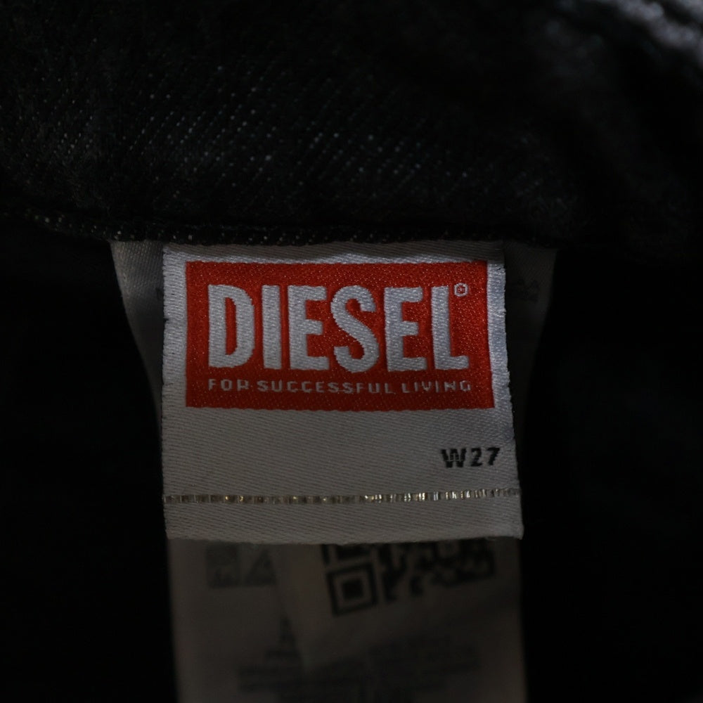 DIESEL(ディーゼル) D-SIRE-CARGO-S マルチポケット ボタンフライ デニムパンツ ブラック A11871