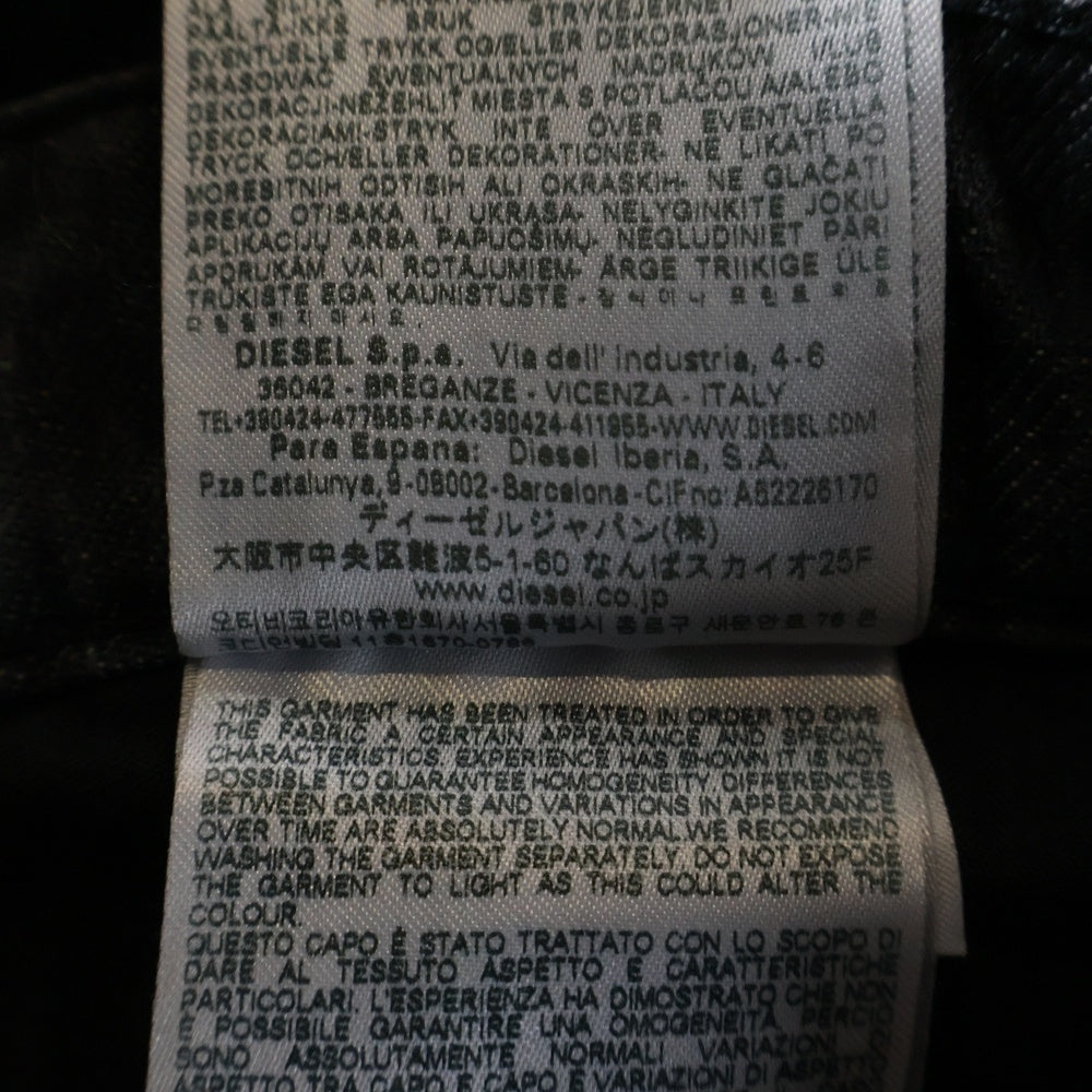 DIESEL(ディーゼル) D-SIRE-CARGO-S マルチポケット ボタンフライ デニムパンツ ブラック A11871