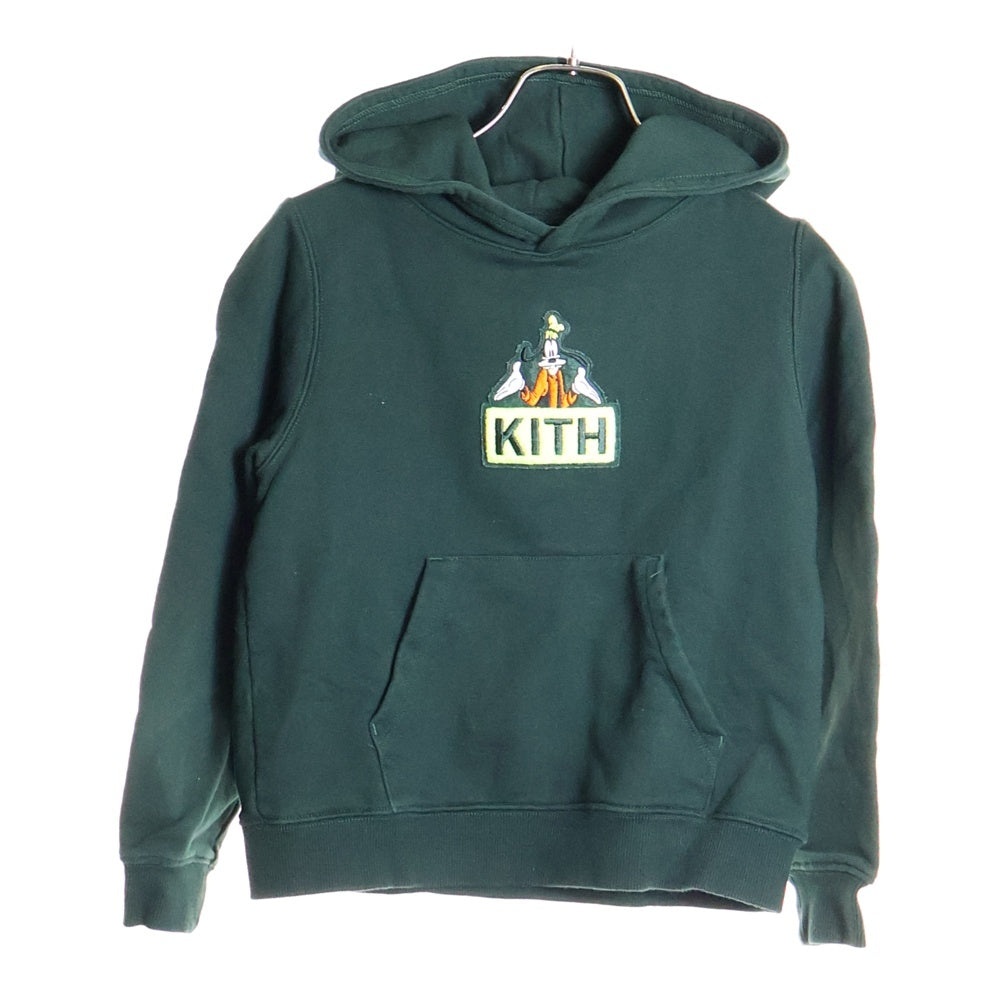 KITH(キス) 23AW ×DISNEY KIDS MICKEY & FRIENDS GOOFY CLASSIC LOGO HOODIE ミッキー&フレンズ グーフィークラシックロゴ プルオーバーパーカー キッズ KHK030500