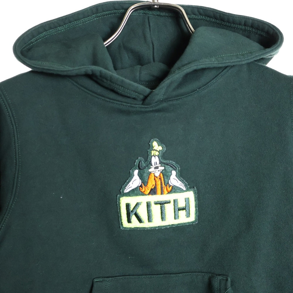 KITH(キス) 23AW ×DISNEY KIDS MICKEY & FRIENDS GOOFY CLASSIC LOGO HOODIE ミッキー&フレンズ グーフィークラシックロゴ プルオーバーパーカー キッズ KHK030500