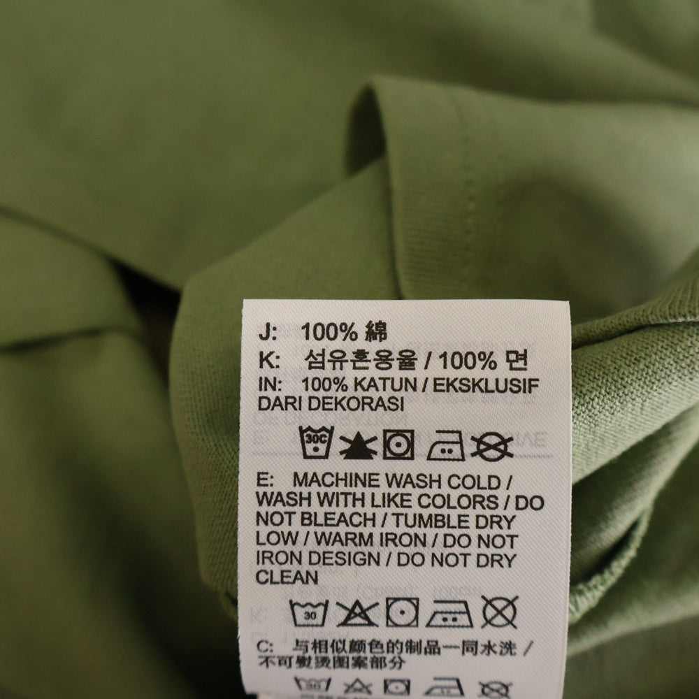 NIKE(ナイキ) NSW PREM ESSNTL SUST TEE フロントロゴ刺繍 クルーネック 半袖Tシャツ カットソー グリーン DO7393-386