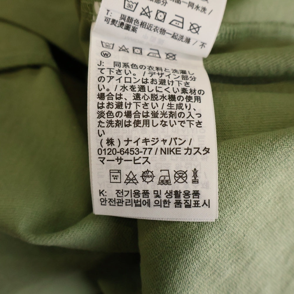 NIKE(ナイキ) NSW PREM ESSNTL SUST TEE フロントロゴ刺繍 クルーネック 半袖Tシャツ カットソー グリーン DO7393-386