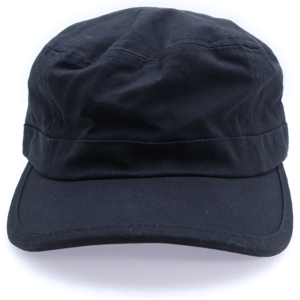 CAMBIO(カンビオ) SIMPLE CANVAS WORK CAP シンプル キャンバス ワークキャップ 帽子 ブラック OP-222-BO009