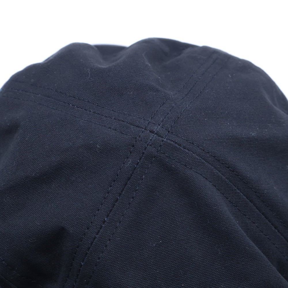 CAMBIO(カンビオ) SIMPLE CANVAS WORK CAP シンプル キャンバス ワークキャップ 帽子 ブラック OP-222-BO009