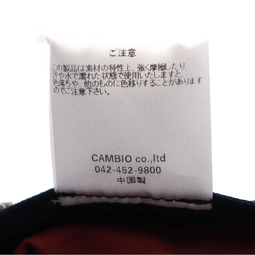 CAMBIO(カンビオ) SIMPLE CANVAS WORK CAP シンプル キャンバス ワークキャップ 帽子 ブラック OP-222-BO009