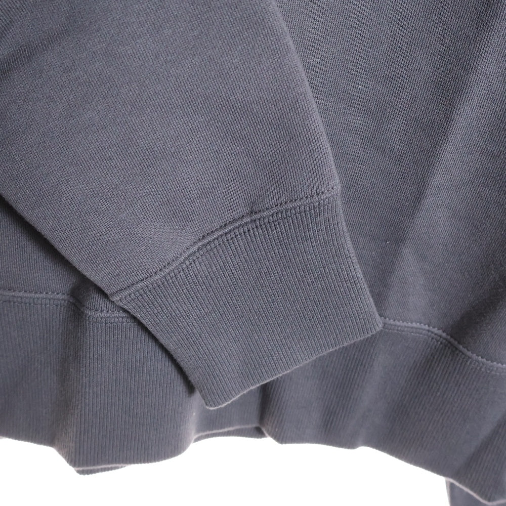 ATMOS(アトモス) OVERDYED HALF ZIP SWEAT オーバーダイ ハーフジップ スウェット トレーナー チャコール AT20-055