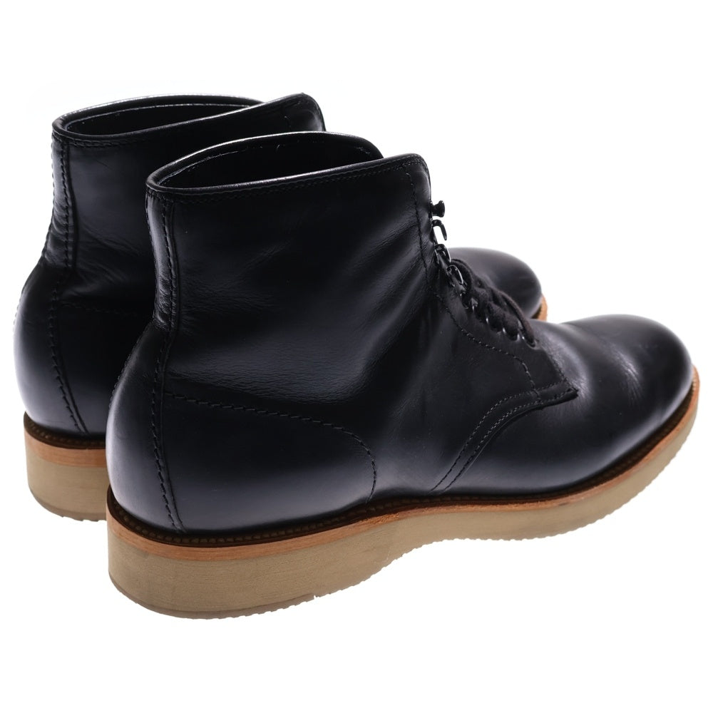 Alden(オールデン) クロムエクセル ミリタリーラスト プレーントゥブーツ ハイカットレザーシューズ ブラック N4803H