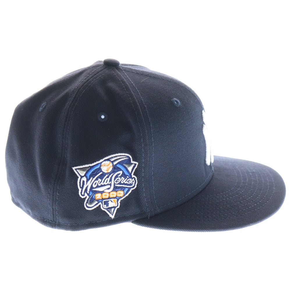 NEW ERA(ニューエラ) MLB 2000 59FIFTY 6PANEL CAP ニューヨーク ヤンキース エンブロイダリー ロゴ 6パネル キャップ 帽子 ネイビー