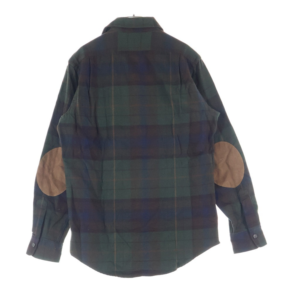 POLO RALPH LAUREN(ポロラルフローレン) エルボーパッチ フランネル チェック シャツ グリーン 710616244001