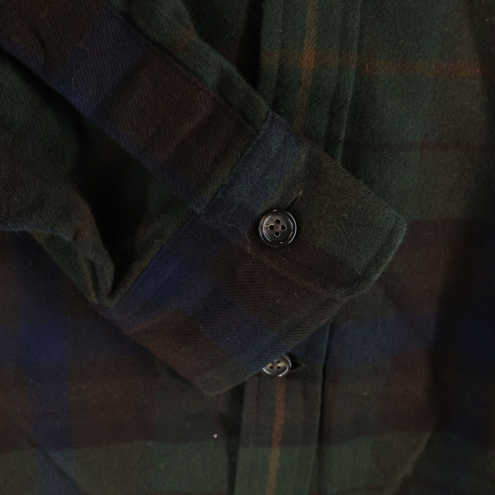 POLO RALPH LAUREN(ポロラルフローレン) エルボーパッチ フランネル チェック シャツ グリーン 710616244001