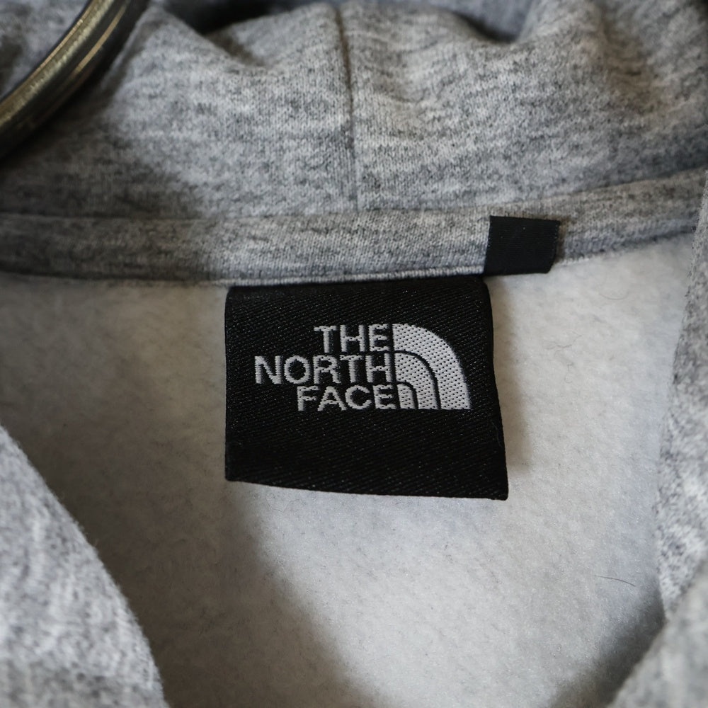 THE NORTH FACE(ザノースフェイス) Square Logo Full Zip スクエアロゴフルジップフーディ スウェットパーカー グレー NT62232
