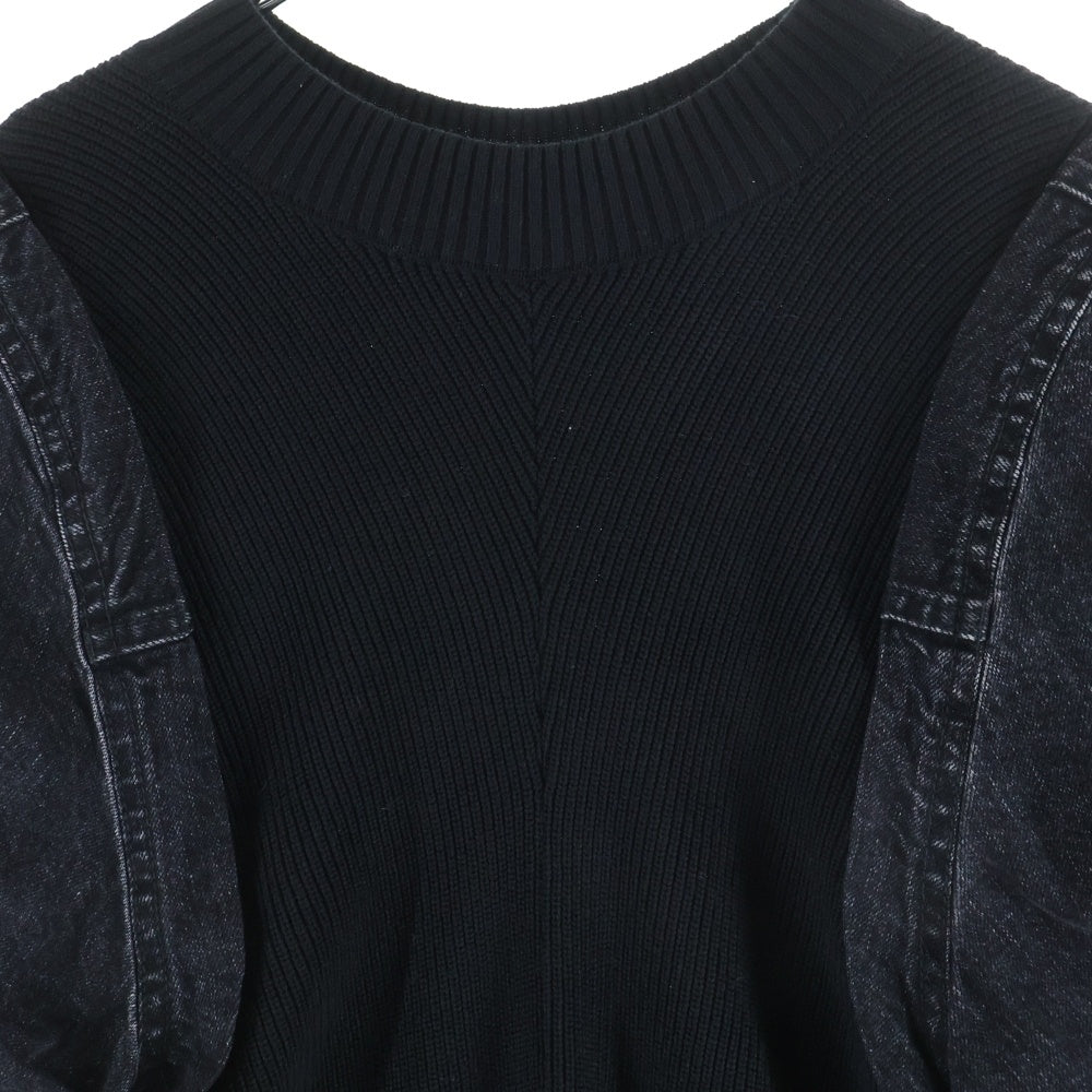 Sacai(サカイ) 24AW Denim Docking Knit デニムパフスリーブ