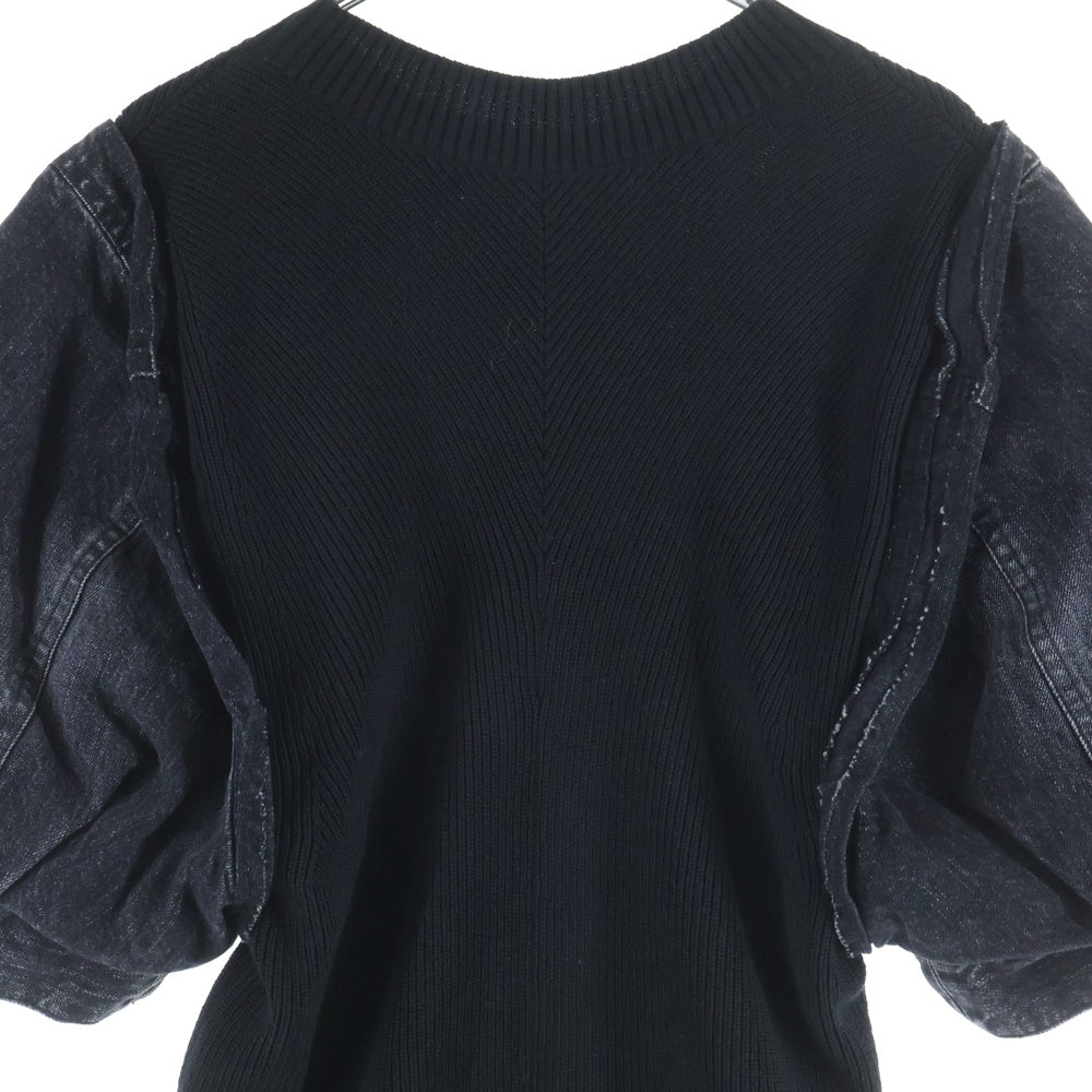 Sacai(サカイ) 24AW Denim Docking Knit デニムパフスリーブ  