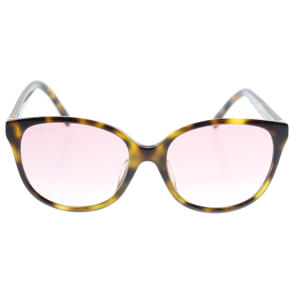 GUCCI(グッチ) アジアンフィット ラウンド型 サングラス 眼鏡 アイウェア レディース ブラウン GG0461SA