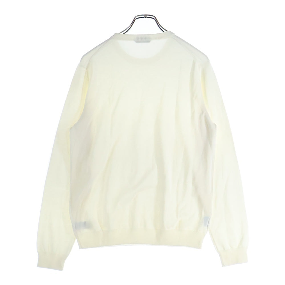 ZANONE(ザノーネ) クルーネック ミドルゲージ ニット セーター ホワイト