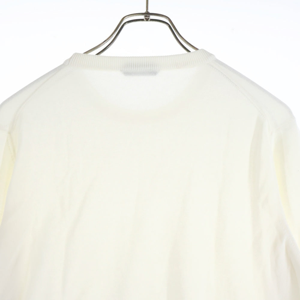 ZANONE(ザノーネ) クルーネック ミドルゲージ ニット セーター ホワイト