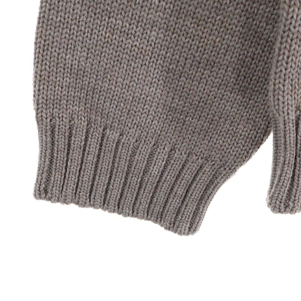 ZANONE(ザノーネ) クルーネック ハイゲージ ニット セーター ブラウン