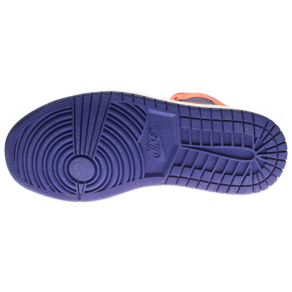 NIKE(ナイキ) WMNS AIR JORDAN 1 RETRO HIGH BLUE VOID TURF ORANGE ウィメンズ エアジョーダン1 ハイカットスニーカー レディース US6.5/23.5cm AH7389-408