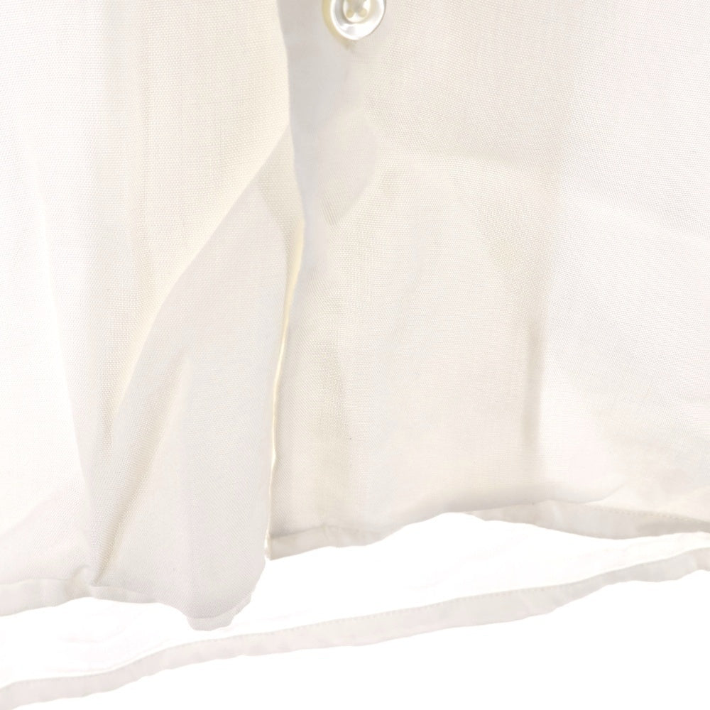 WACKO MARIA(ワコマリア) 24SS 50'S SHIRT S/S 24SS-WMS-OC05 ロゴ刺繍半袖開襟シャツ ホワイト