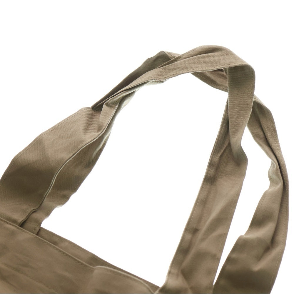 ISAMU KATAYAMA BACKLASH(イサムカタヤマバックラッシュ) ロゴプリント ラージ トートバッグ ベージュ