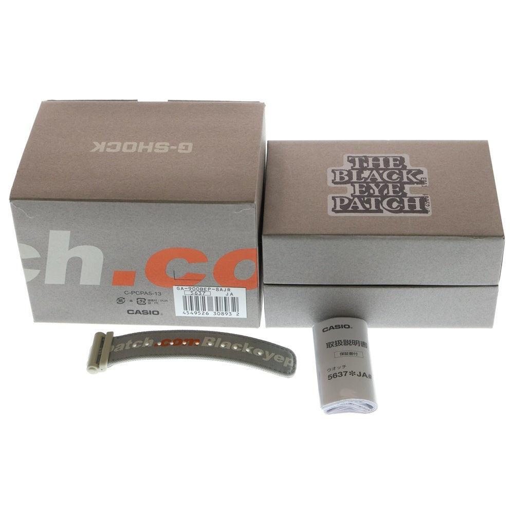 CASIO(カシオ) ×BlackEyePatch G-SHOCK ブラックアイパッチ ジーショック デジタルウォッチ 腕時計 グレー GA-900-BEP