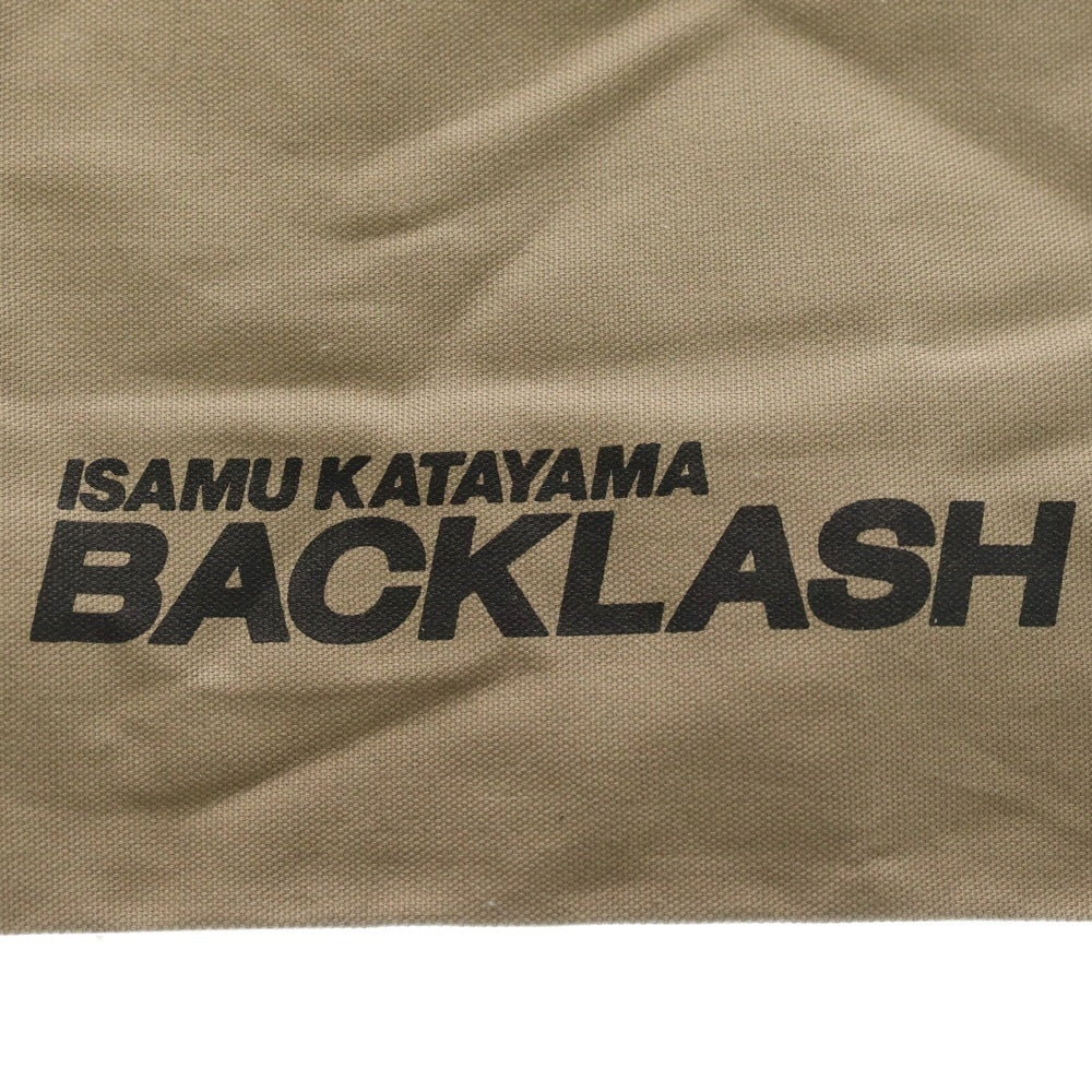 ISAMU KATAYAMA BACKLASH(イサムカタヤマバックラッシュ) ロゴプリント ミニ トートバッグ ベージュ