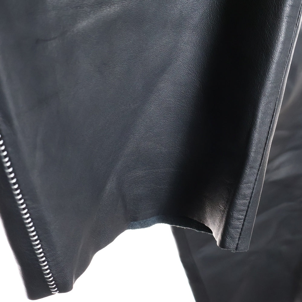 ISAMU KATAYAMA BACKLASH(イサムカタヤマバックラッシュ) MONOCHROME LUXURY STEER EASY PANTS モノクローム ラグジュアリー ジャパンステア イージーレザーパンツ ブラック 2078-01