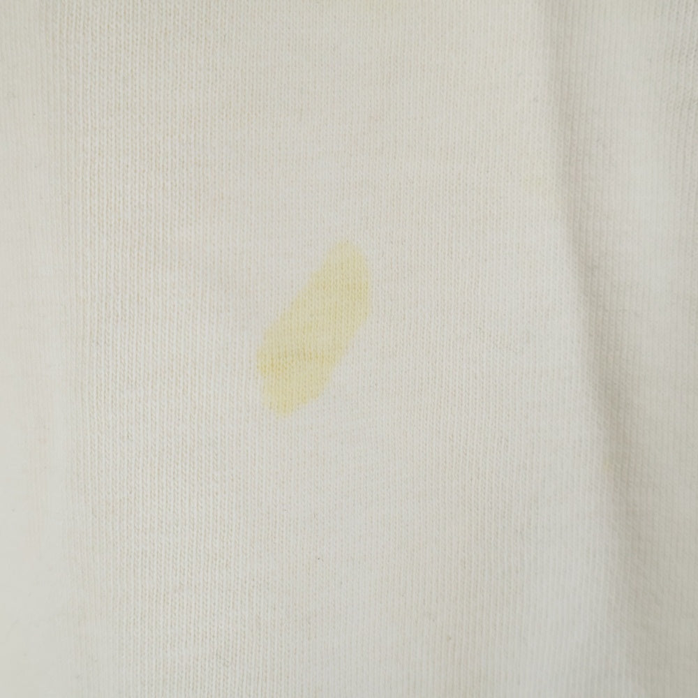 FULLCOUNT(フルカウント) ×N/07 Double V Set In Sleeve Mother Cotton Exhausted ヴィンテージ加工 両V セットイン コットン クルーネック スウェットトレーナー ホワイト