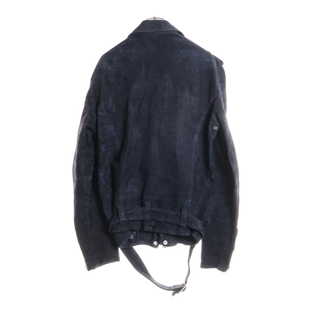 ISAMU KATAYAMA BACKLASH(イサムカタヤマバックラッシュ) ジャパンカーフ スエード ダブルライダース レザージャケット ブラック 1878-RS