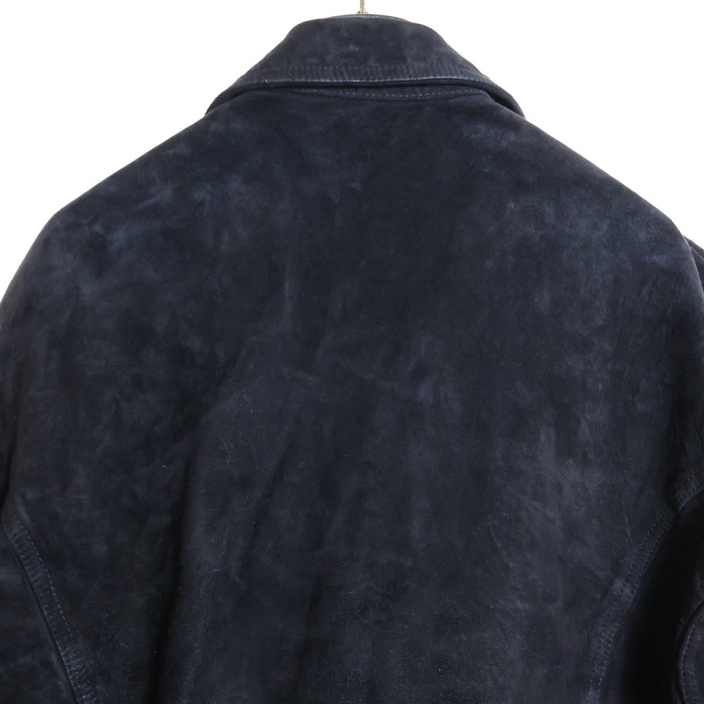 ISAMU KATAYAMA BACKLASH(イサムカタヤマバックラッシュ) ジャパンカーフ スエード ダブルライダース レザージャケット ブラック 1878-RS