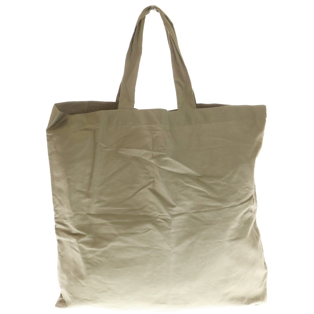 ISAMU KATAYAMA BACKLASH(イサムカタヤマバックラッシュ) ロゴプリント ラージ トートバッグ ベージュ