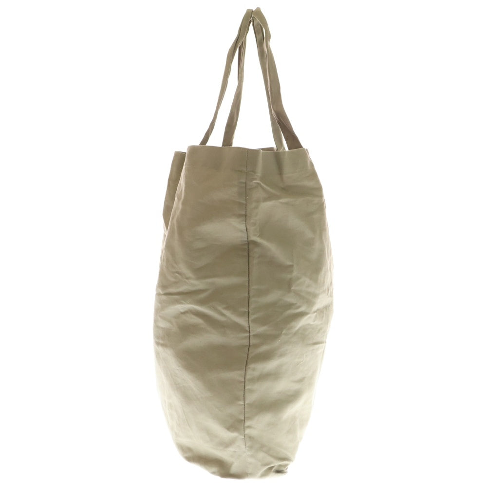 ISAMU KATAYAMA BACKLASH(イサムカタヤマバックラッシュ) ロゴプリント ラージ トートバッグ ベージュ