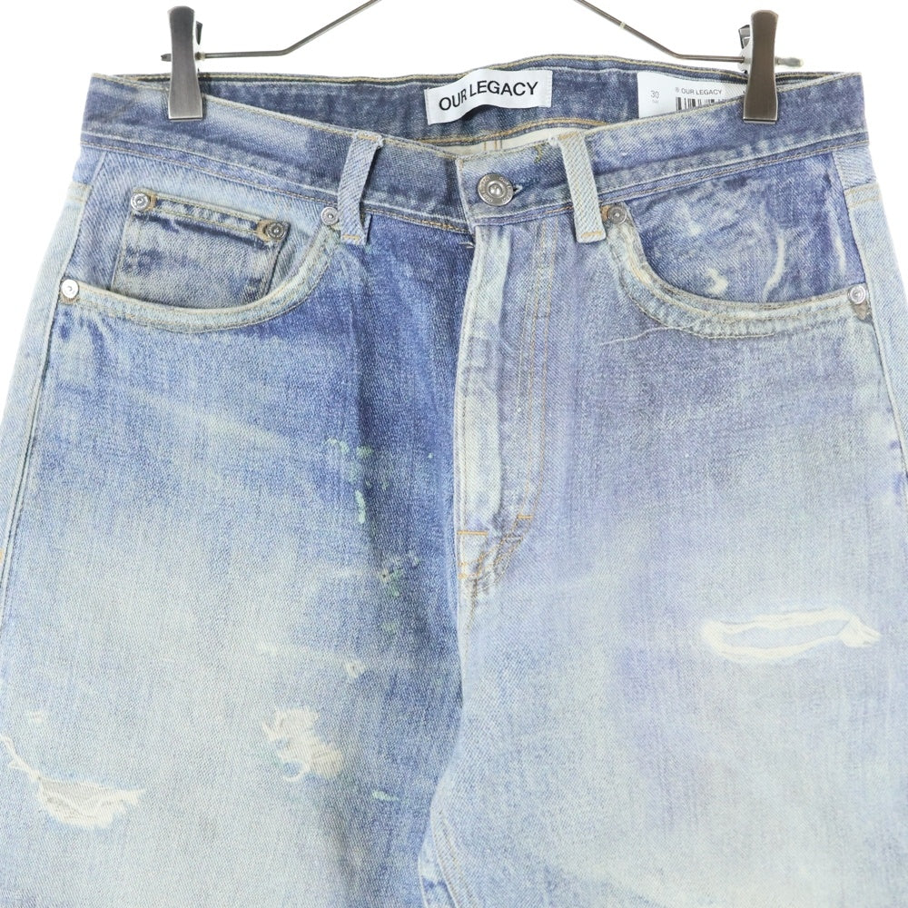OUR LEGACY(アワーレガシー) THIRD CUT (DIGITAL DENIM PRINT) サードカット デジタルプリント デニムパンツ インディゴ
