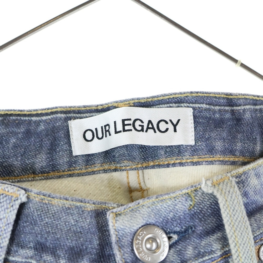 OUR LEGACY(アワーレガシー) THIRD CUT (DIGITAL DENIM PRINT) サードカット デジタルプリント デニムパンツ インディゴ