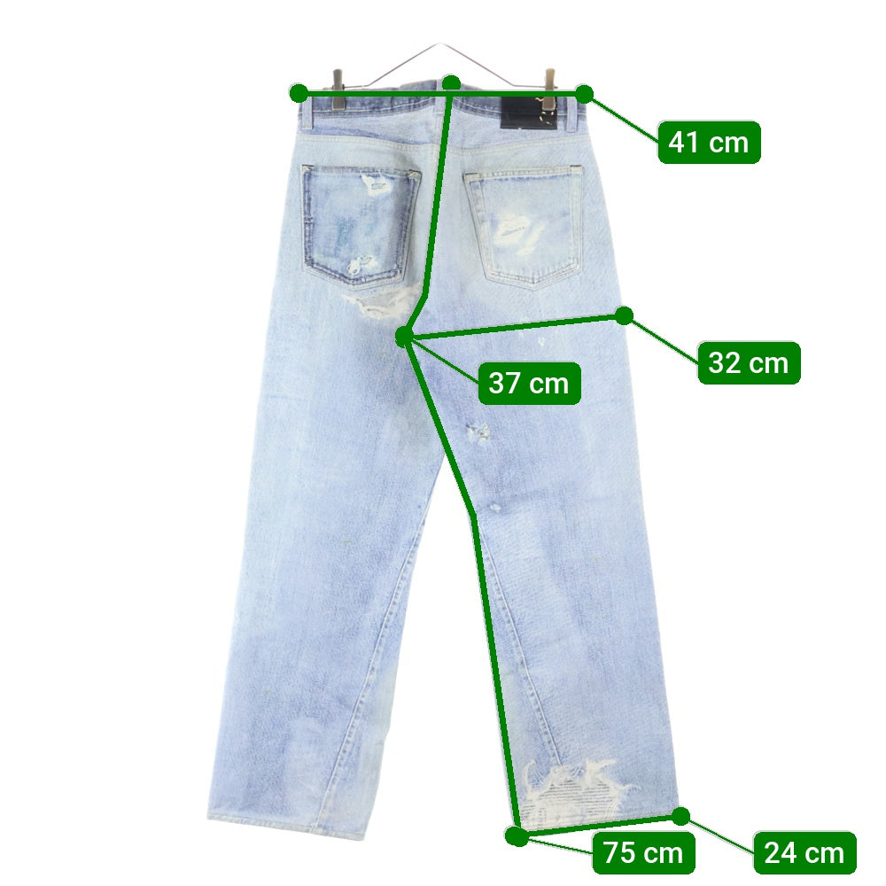 OUR LEGACY(アワーレガシー) THIRD CUT (DIGITAL DENIM PRINT) サードカット デジタルプリント デニムパンツ インディゴ