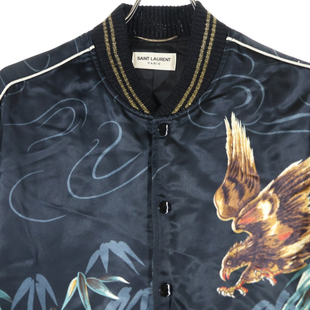 ゆたサンローランパリ 16SS 鷹虎スカジャンスーベニアブルゾン メンズ SAINT LAURENT PARIS(サンローランパリ) 16SS 鷹虎 イーグルタイガー