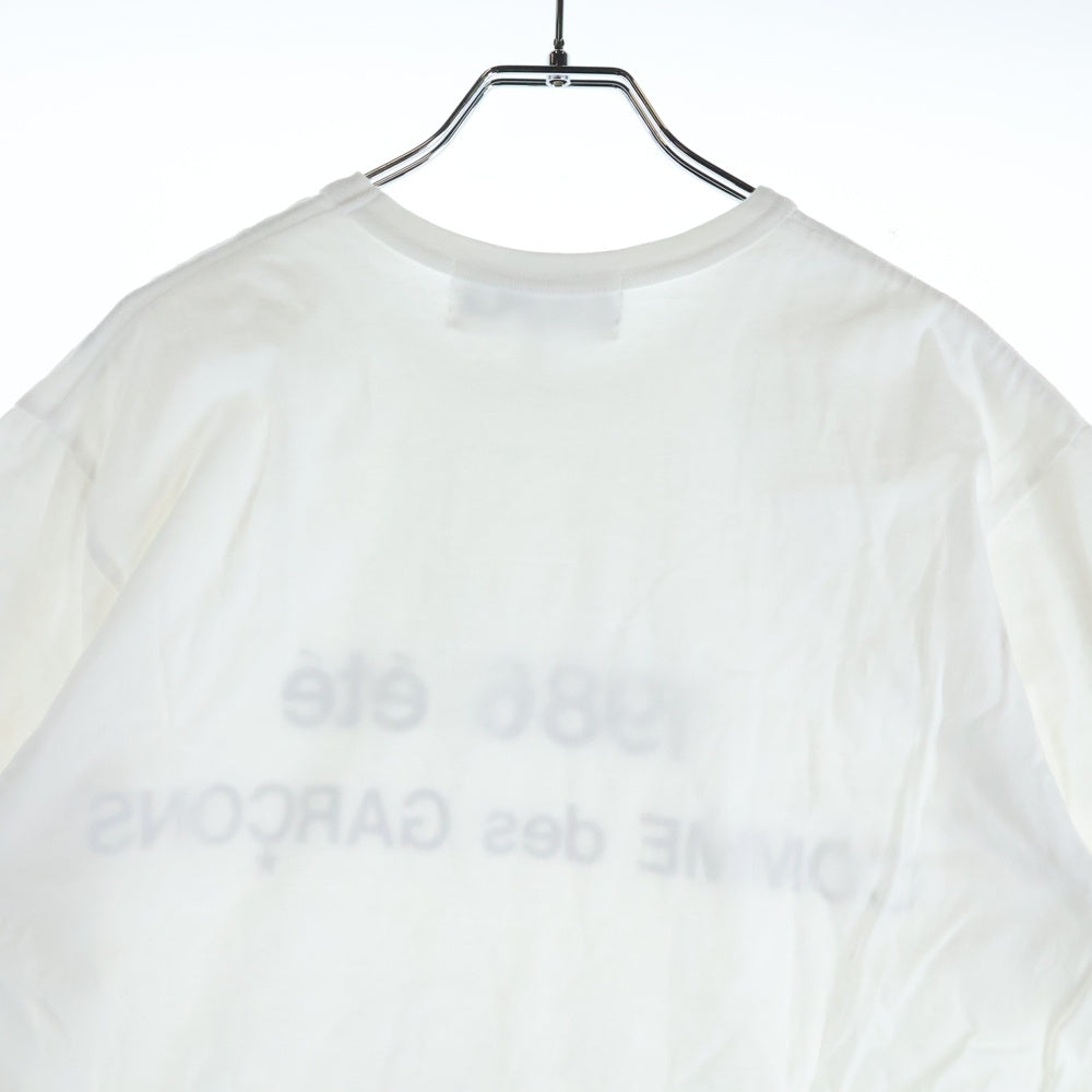 CDG(シーディージー) 1986 COMME des GARCONS T-SHIRT ロゴプリントTシャツ 半袖カットソー ホワイト SZ-T028 AD2025